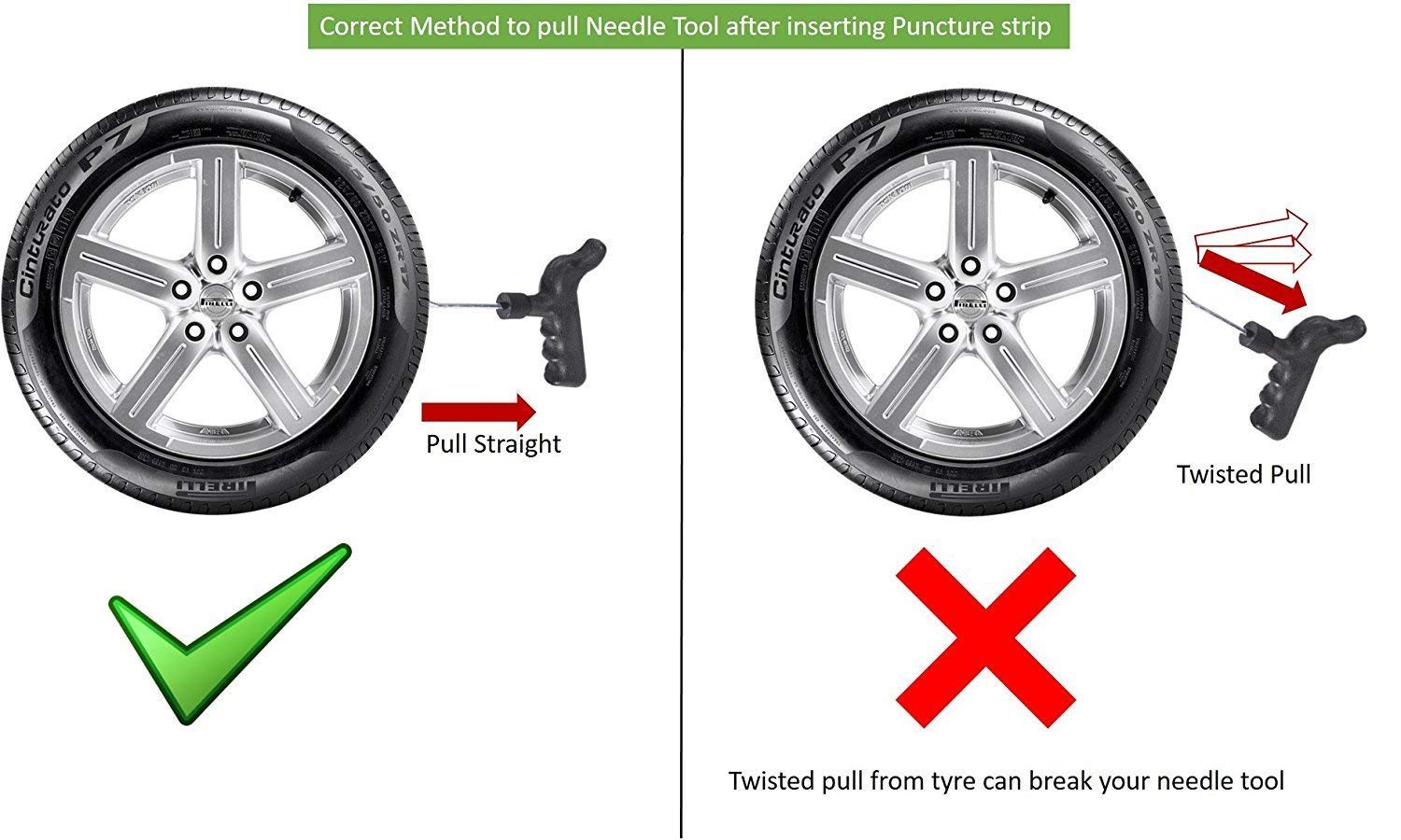 King Shine Tubeless Tyre Puncture Repair Kit for Car and Bike (Tubeless Tyre Repair Kit) 3
