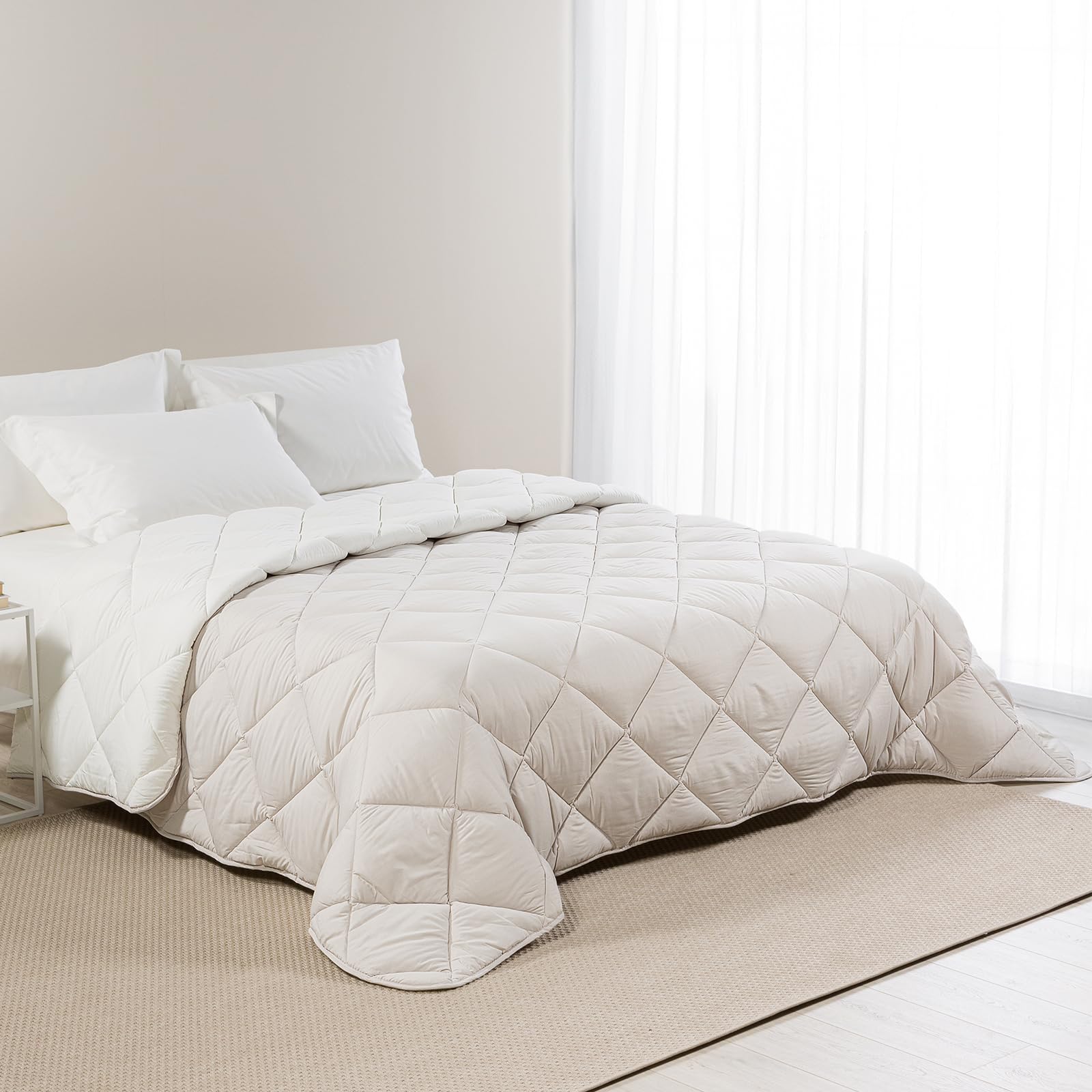 Caleffi - Trapunta Invernale Matrimoniale 260x265 in Microfibra, Piumone Matrimoniale Invernale Morbido Avvolgente, Piumino Imbottito Resistente Lavabile, Coperta Trapuntata Anallergica Made in Italy