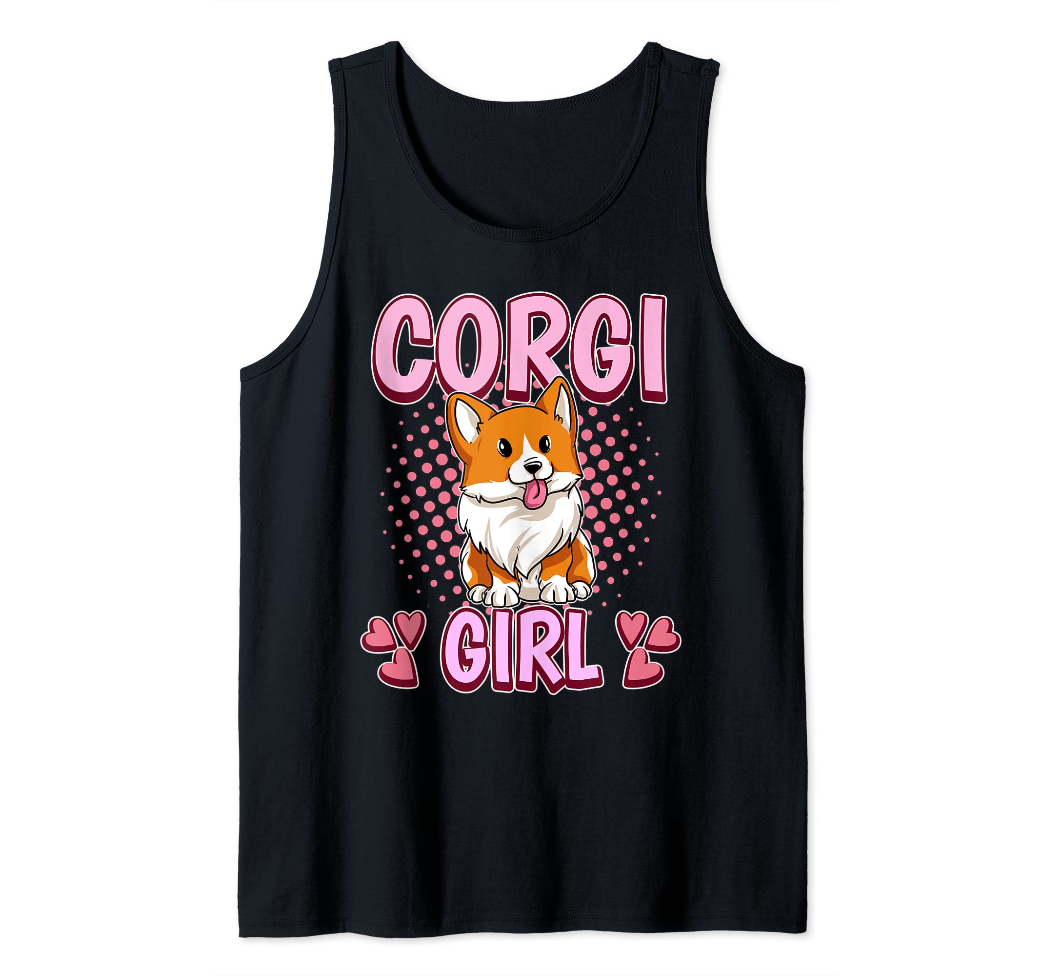 Womens Corgi Girl Corgi Tank Top