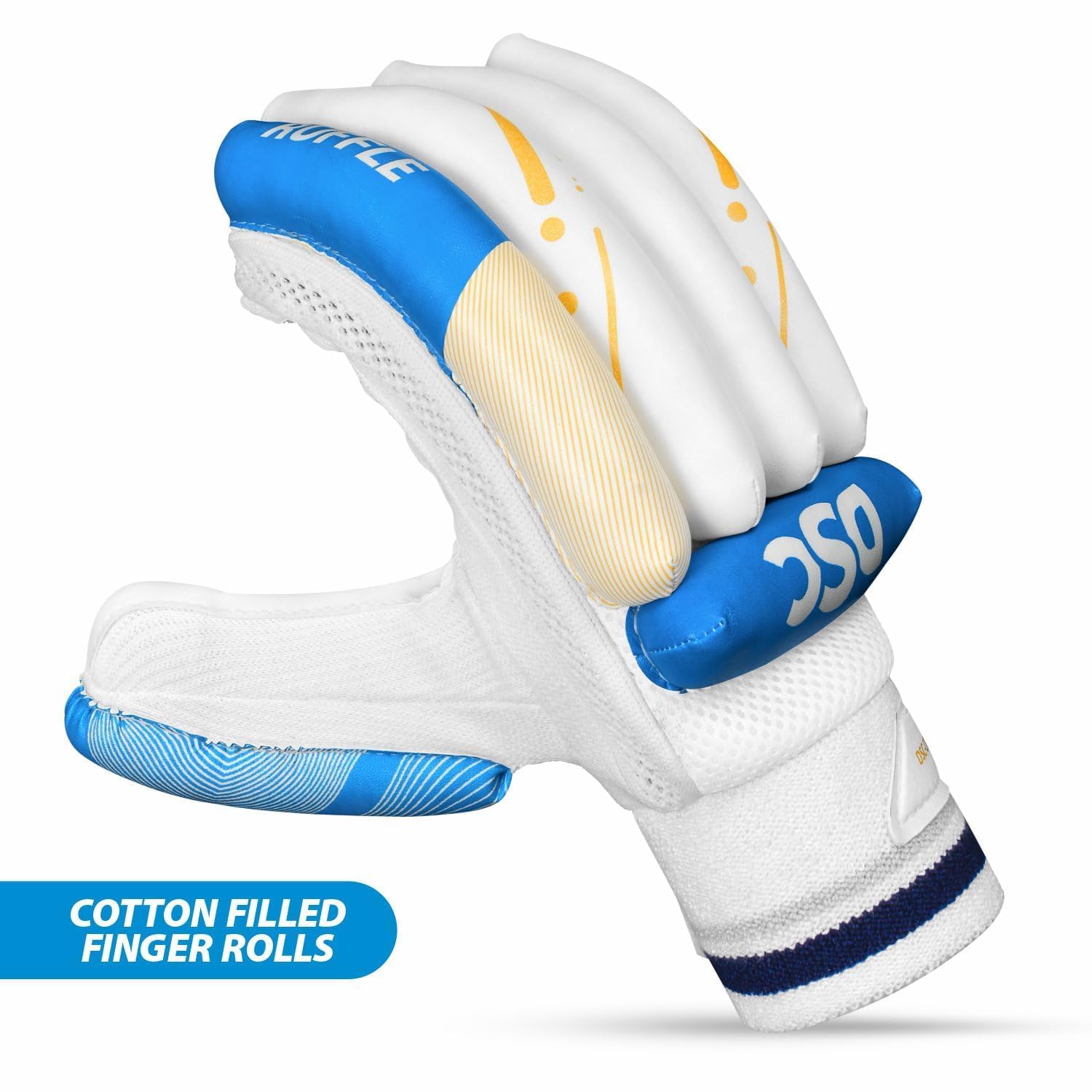 DSC Condor Ruffle Cricket Batting Gloves Multicolor Mens Right-Hand