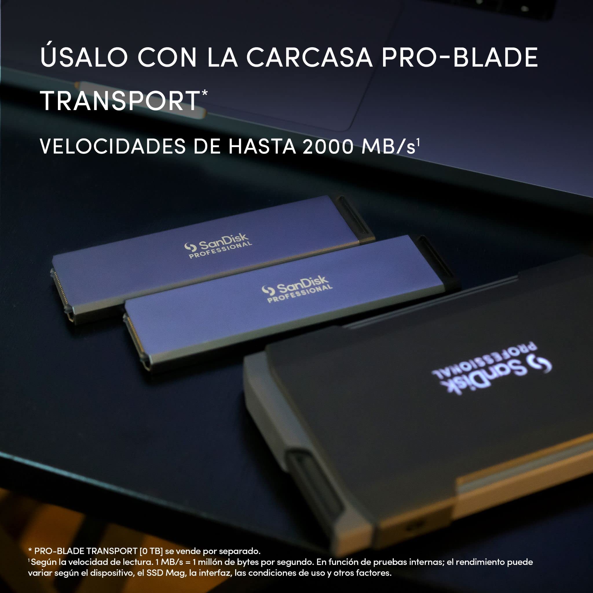 SanDisk Professional PRO-BLADE 2 To SSD Mag jusqu'à 3000Mo/s