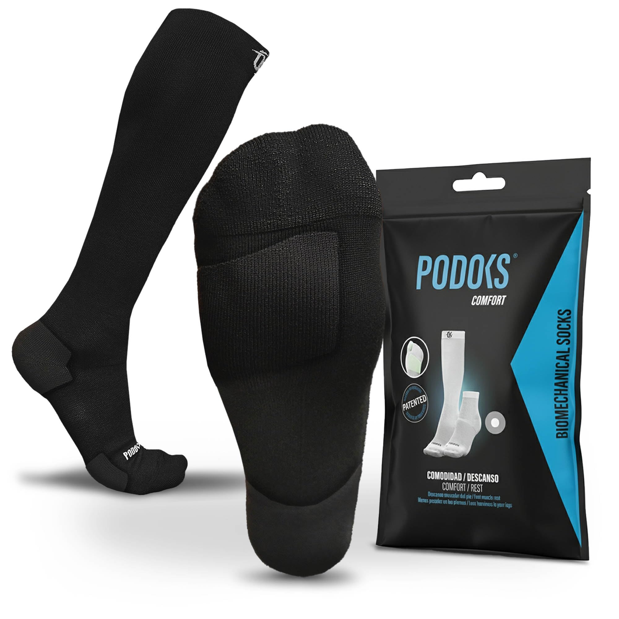 Kompressionsstrümpfe für Damen und Herren | Sport-Kompressionssocken | Atmungsaktives Coolmax-Gewebe | Ideal für Sport, Arbeit oder Reisen