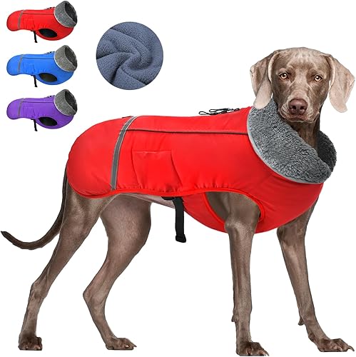 Chaqueta de invierno para perro, chaqueta acolchada para perro resistente al agua, traje de nieve, abrigos de vellón para cachorros de clima frío,