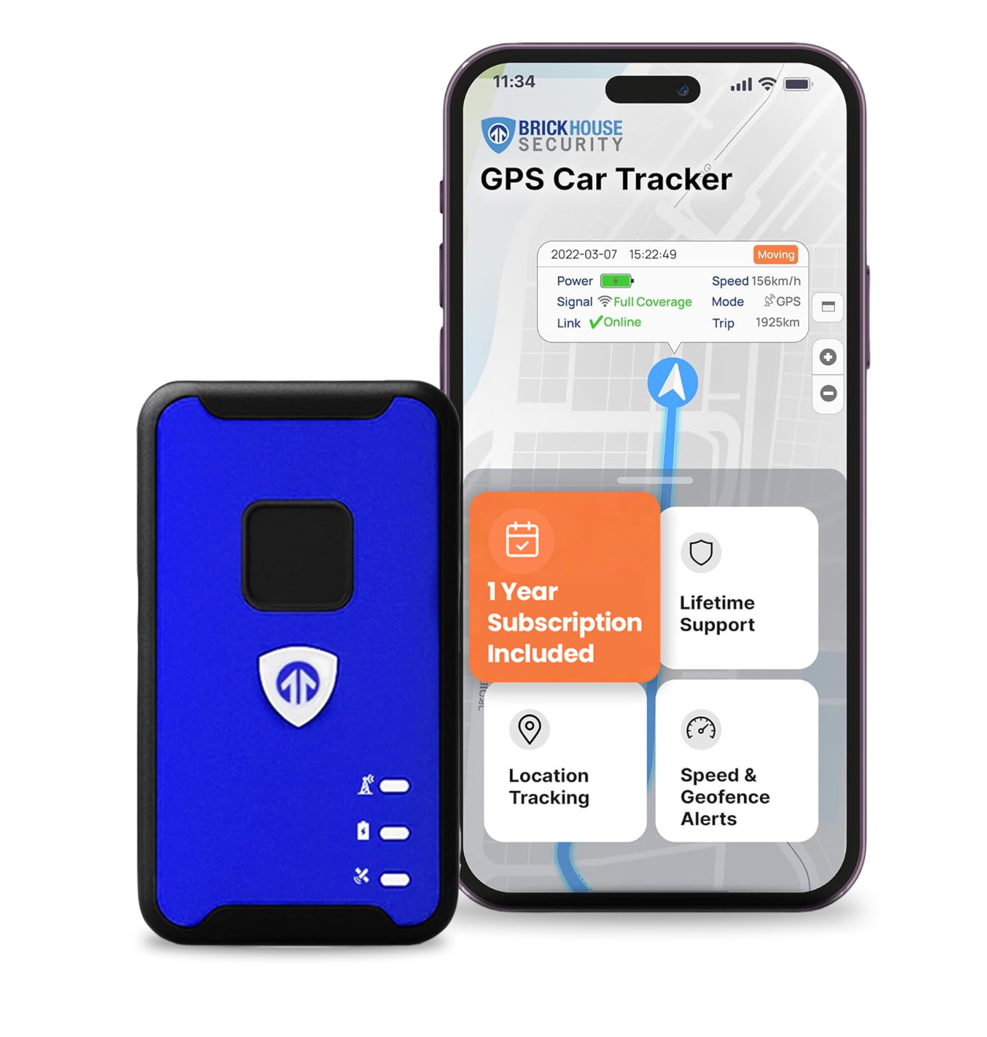 Amazon.com: Brickhouse Security GPS Tracker for Vehicles No