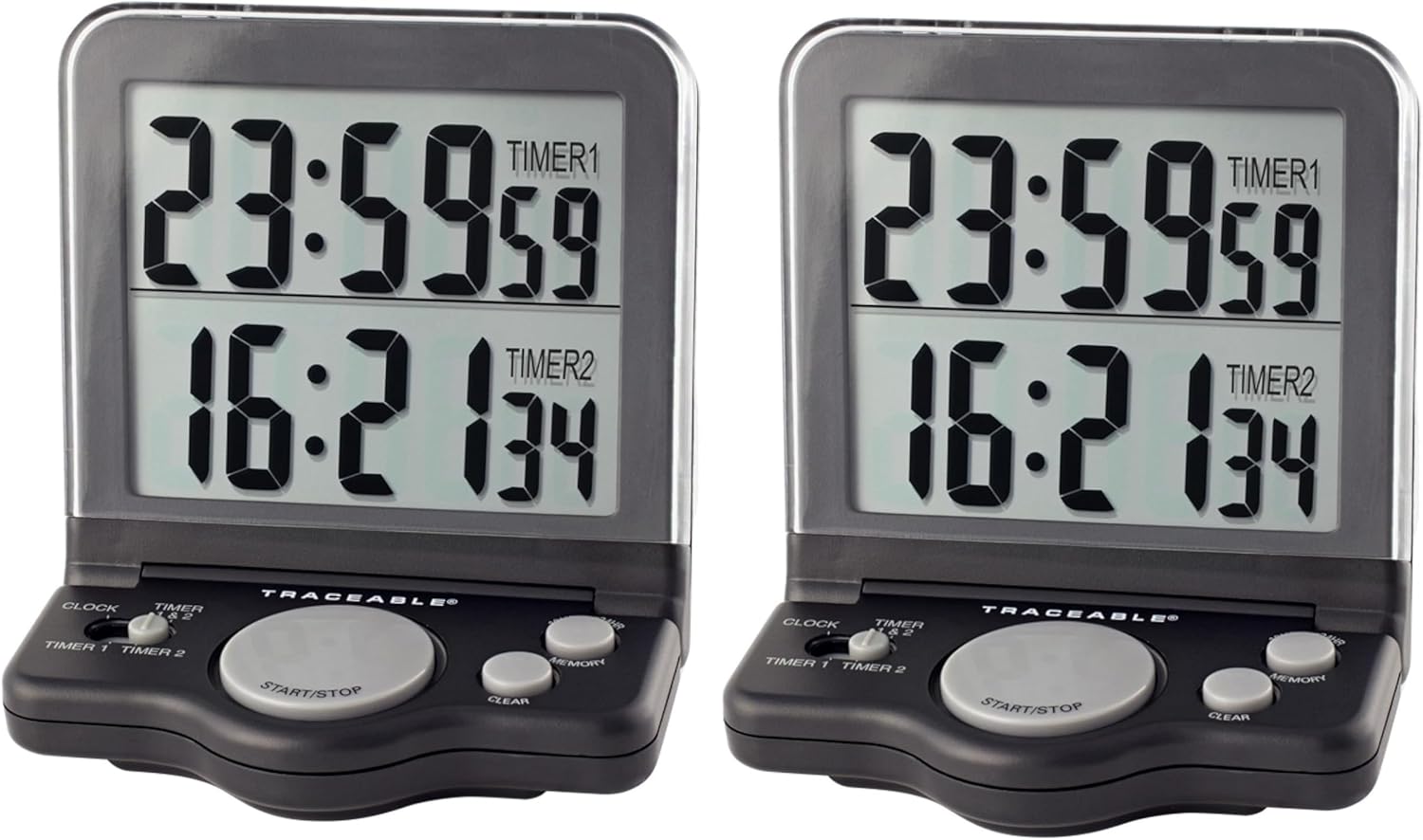 Control Company 5022 Traceable Jumbo Timer, Pack of 2