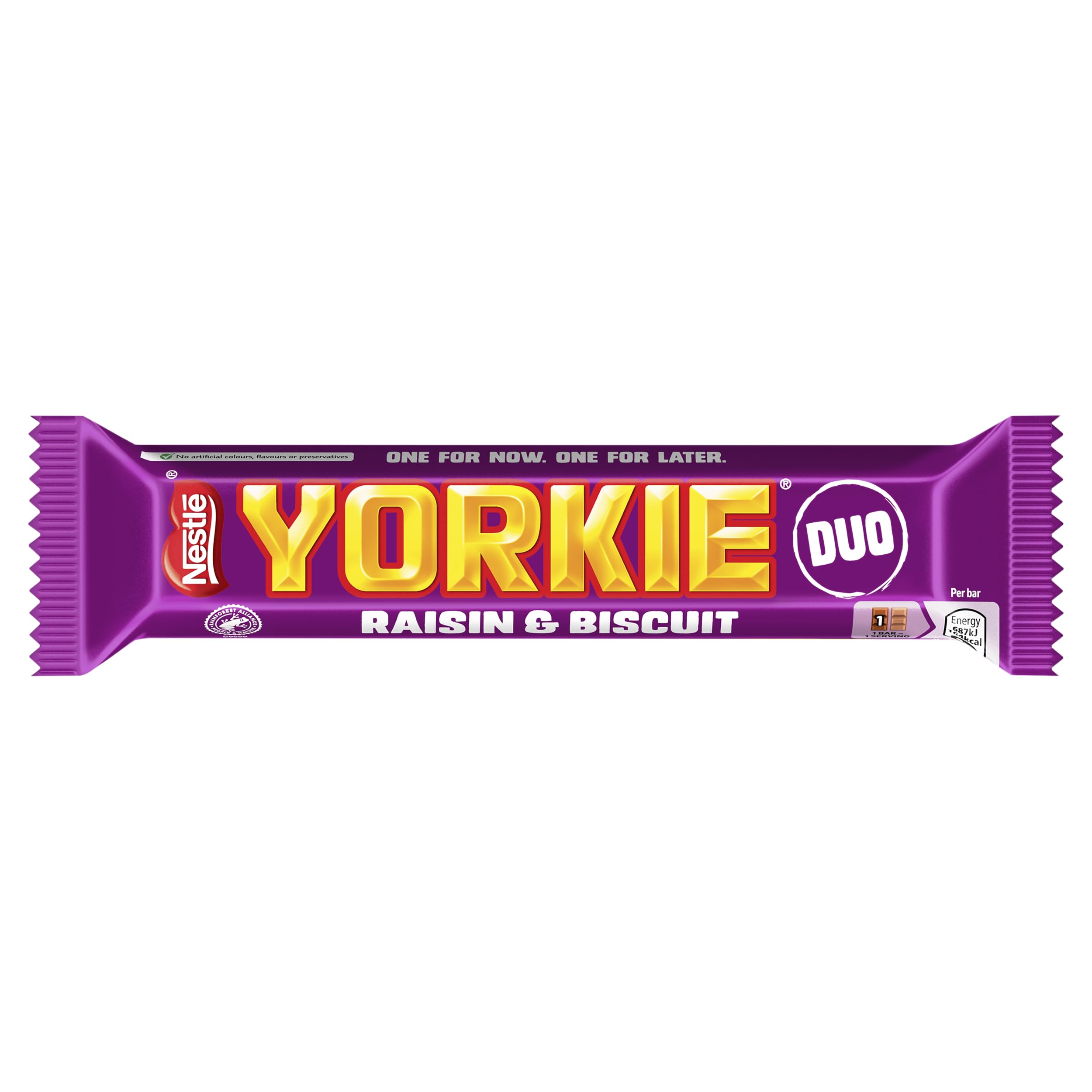 Nestlé Yorkie Raisin and Biscuit Duo Milk Chocolate Bars, 24 x 66 g