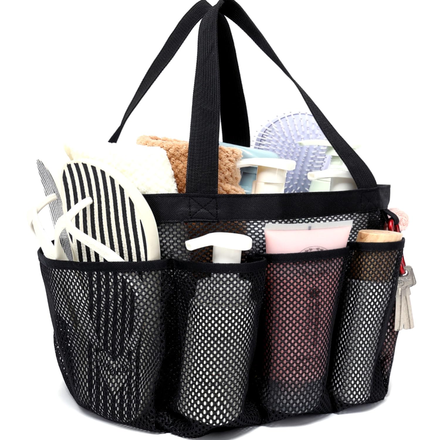 Photo 1 of GYEUKHAM Mesh Shower Caddy, Large Black, 1 Pack