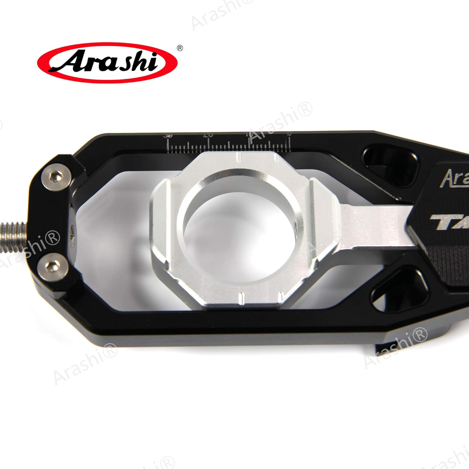 Arashi Rear Chain Adjuster Tensioner for Yamaha TMAX 530 2012-2016, Motorcycle Accessories Parts Black 2013 2014 2015