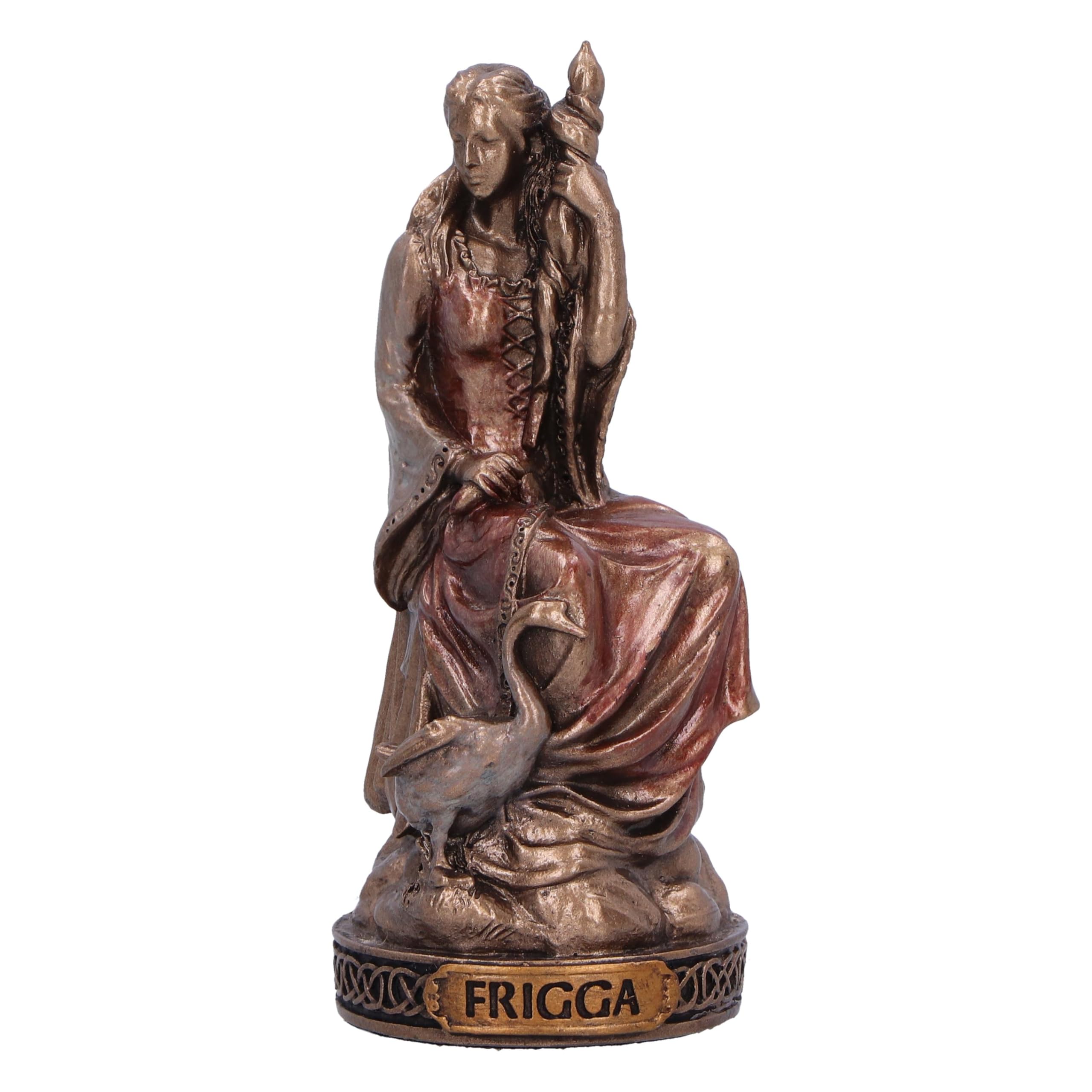 Nemesis Now Multicolour Norse Mythology Decor Bronze God Statue 8.5Cm Tall – Cast In The Finest Resin, Expertly Hand-Painted – Frigga Goddess Of Motherhood