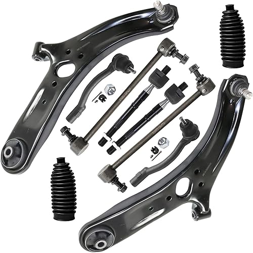Miniatura 228 de Detroit Axle - Kit de suspensión frontal de 10 piezas para Chevy Trailblazer EXT GMC Envoy XL XUV Buick Rainier Isuzu Ascender Olds Bravada, brazos