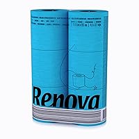 Renova Rotolo di carta igienica blu (confezione da 6 rotoli)