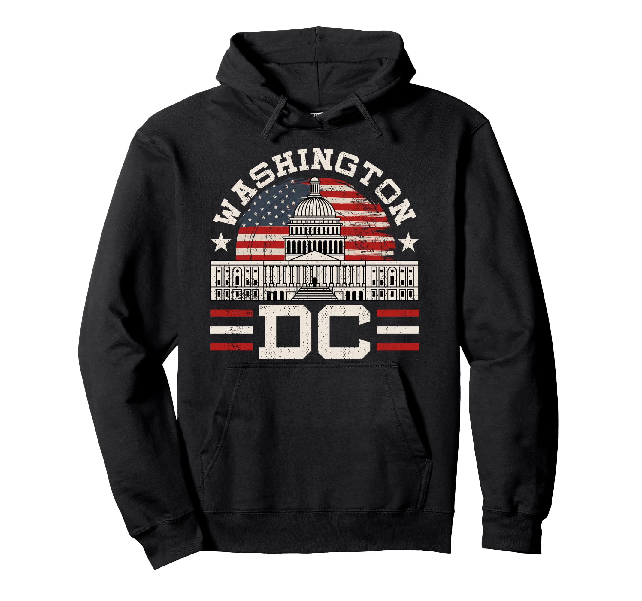Love Washington DC USA Gift Design Idea Pullover Hoodie