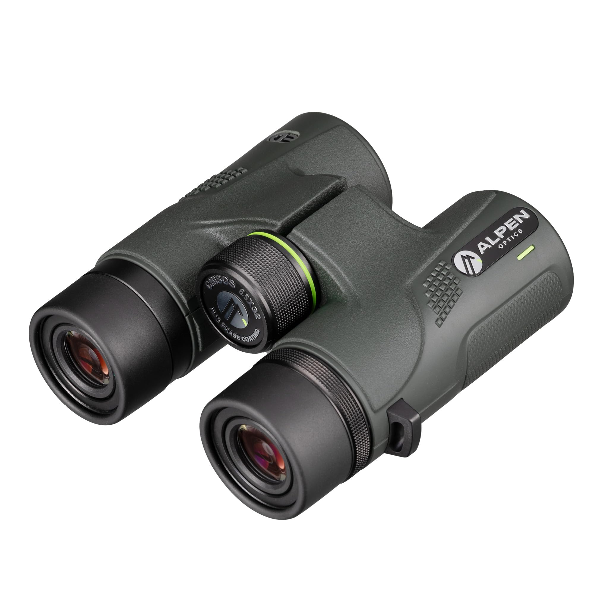 Alpen Optics Chisos Binocolo da caccia 6,5x32 impermeabile con vetro ED | Ingrandimento 6,5x, compatto e leggero, per portatori di occhiali, rivestimento di fase PXA, trattamento multistrato