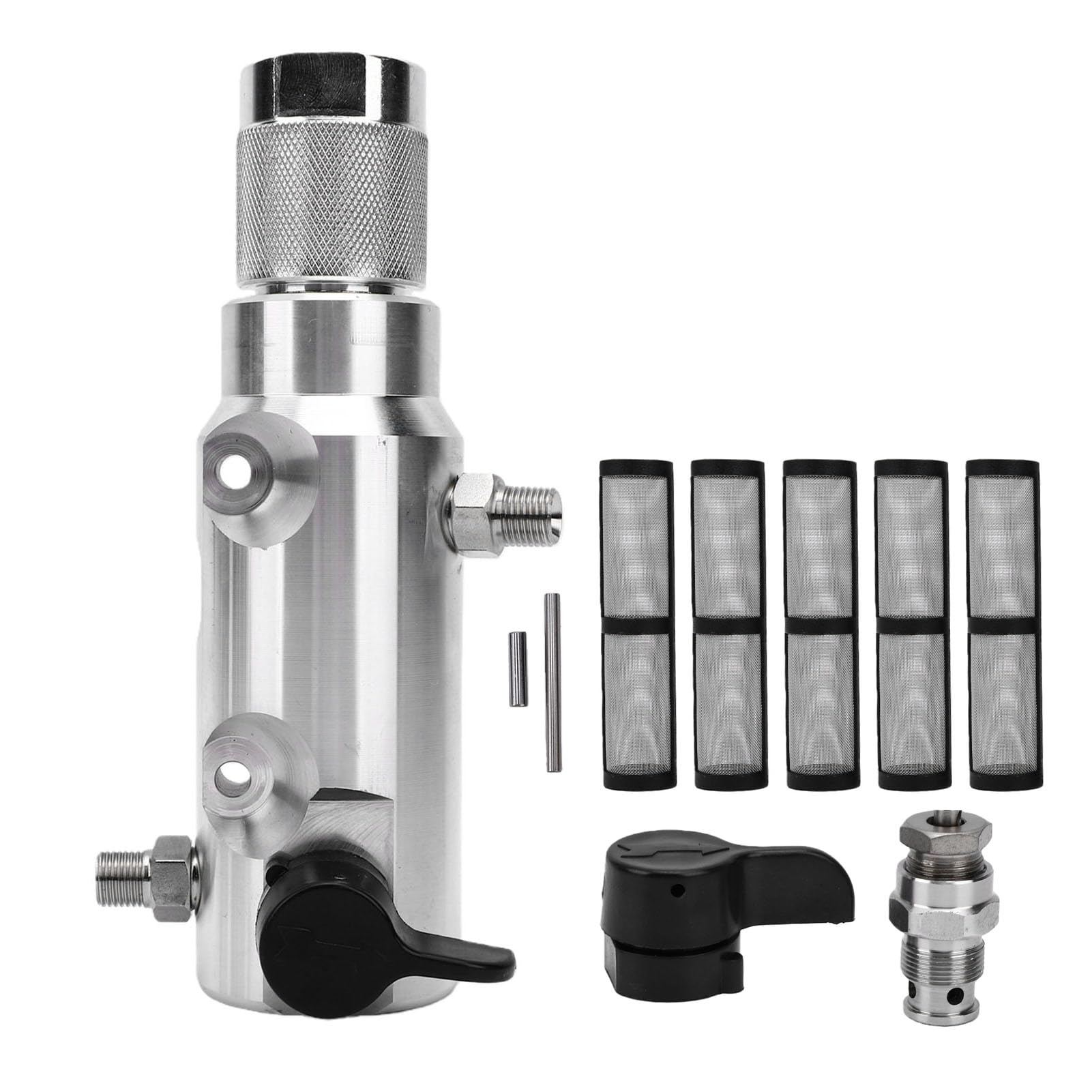 Generic Zestaw Zaworu Zwrotnego Kolektora Filtra Cieczy do Bezpowietrznego Urządzenia Natryskowego Ultra Max II GMAX Trwałe Części Zamienne 15G455 287167 Stal Nierdzewna