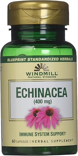 Windmill Cápsulas de equinácea de 400 mg, 60 unidades (paquete de 1)