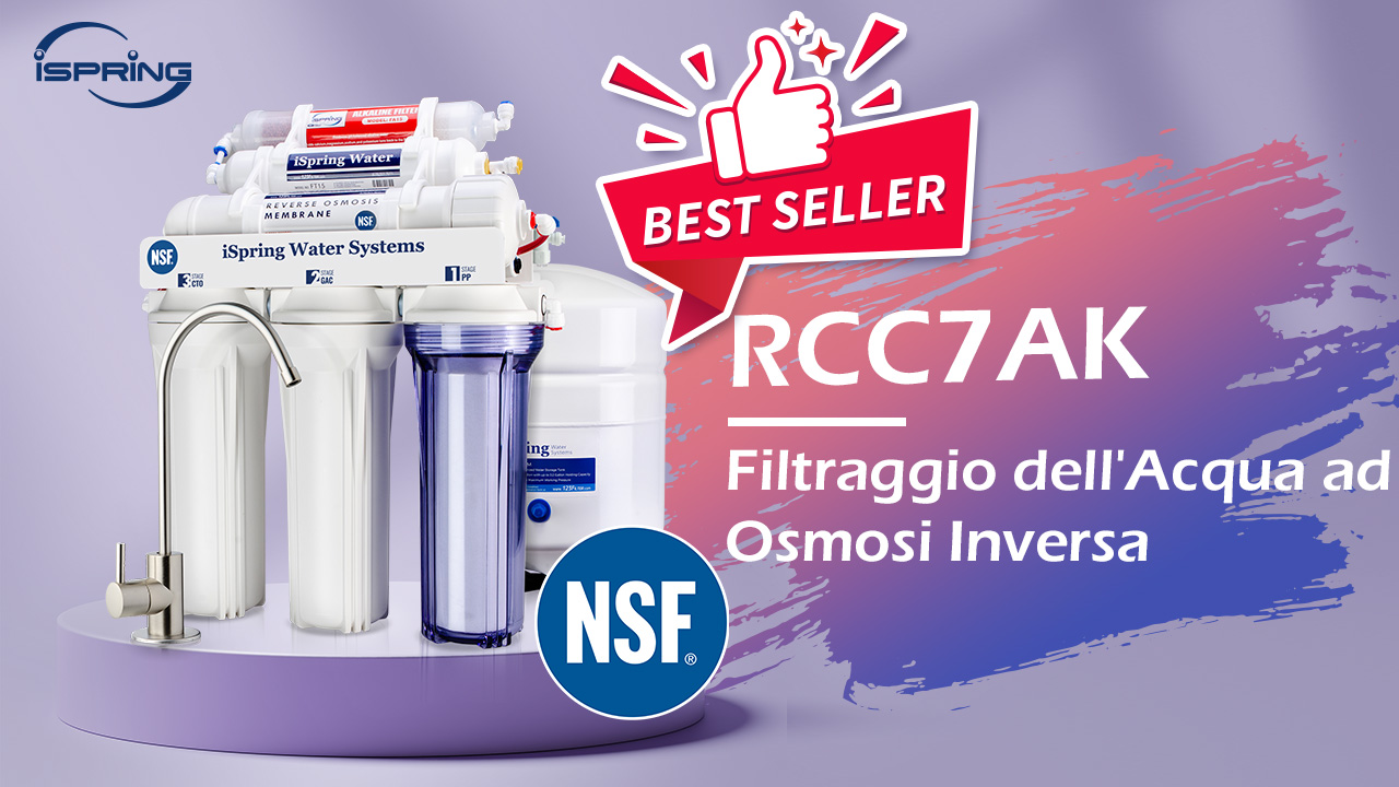 Sistema Osmosi Inversa ISpring 7 Stadi Con Pompa Booster - Filtro UV E Remineralizzazione, 100GPD, Sotto Lavello - Foto 11