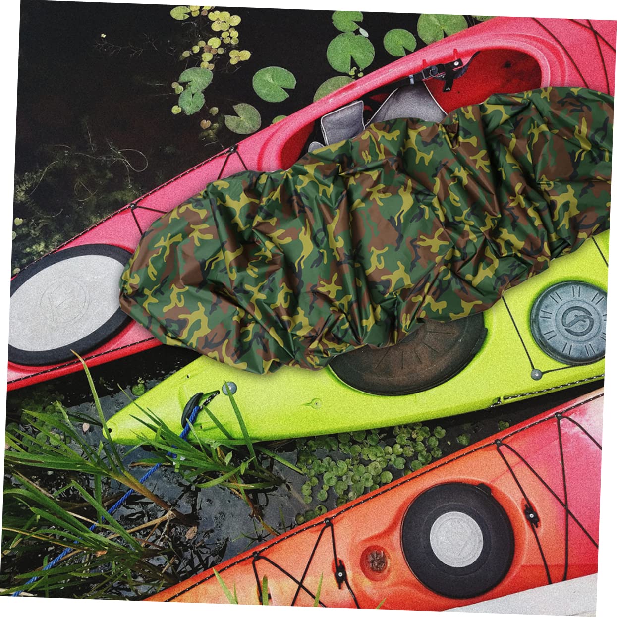 TOYANDONA Copertura del Kayak Posto a Sedere Scudo Impermeabile per Kayak Kit gommone Impermeabili Waterproof Copertura Impermeabile per Kayak Copertura per Kayak Panno Oxford Impermeabile