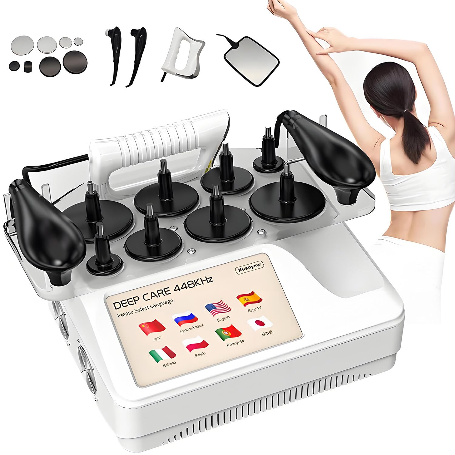 Przenośna, penetrująca terapia RF Tecar RET CET Diatermia Pielęgnacja ciała Głębokie zdrowie System rozgrzewający Spa Ulgę w bólu Utrata wagi Lifting i ujędrnianie skóry