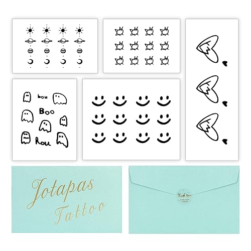 Pequeños tatuajes temporales, lindos tatuajes, pequeños tatuajes, tatuajes de dedos, papel de tatuaje temporal a base de plantas, impermeable, disponible en Yaxa El Salvador