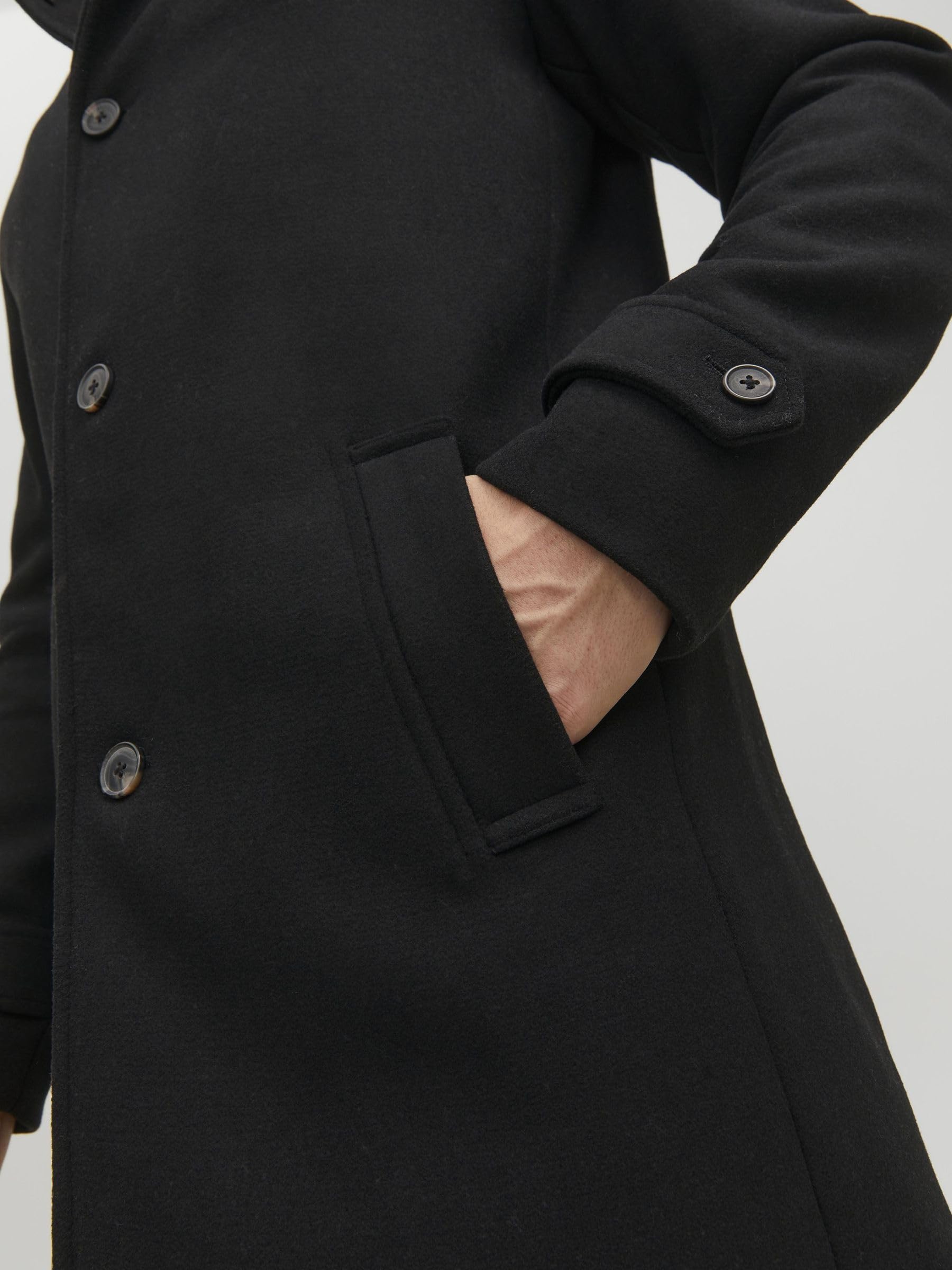 JACK & JONES Premium Coat Coat | Regular Fit, Semplice, Maniche lunghe, Lungo, Casual, Non lavare
