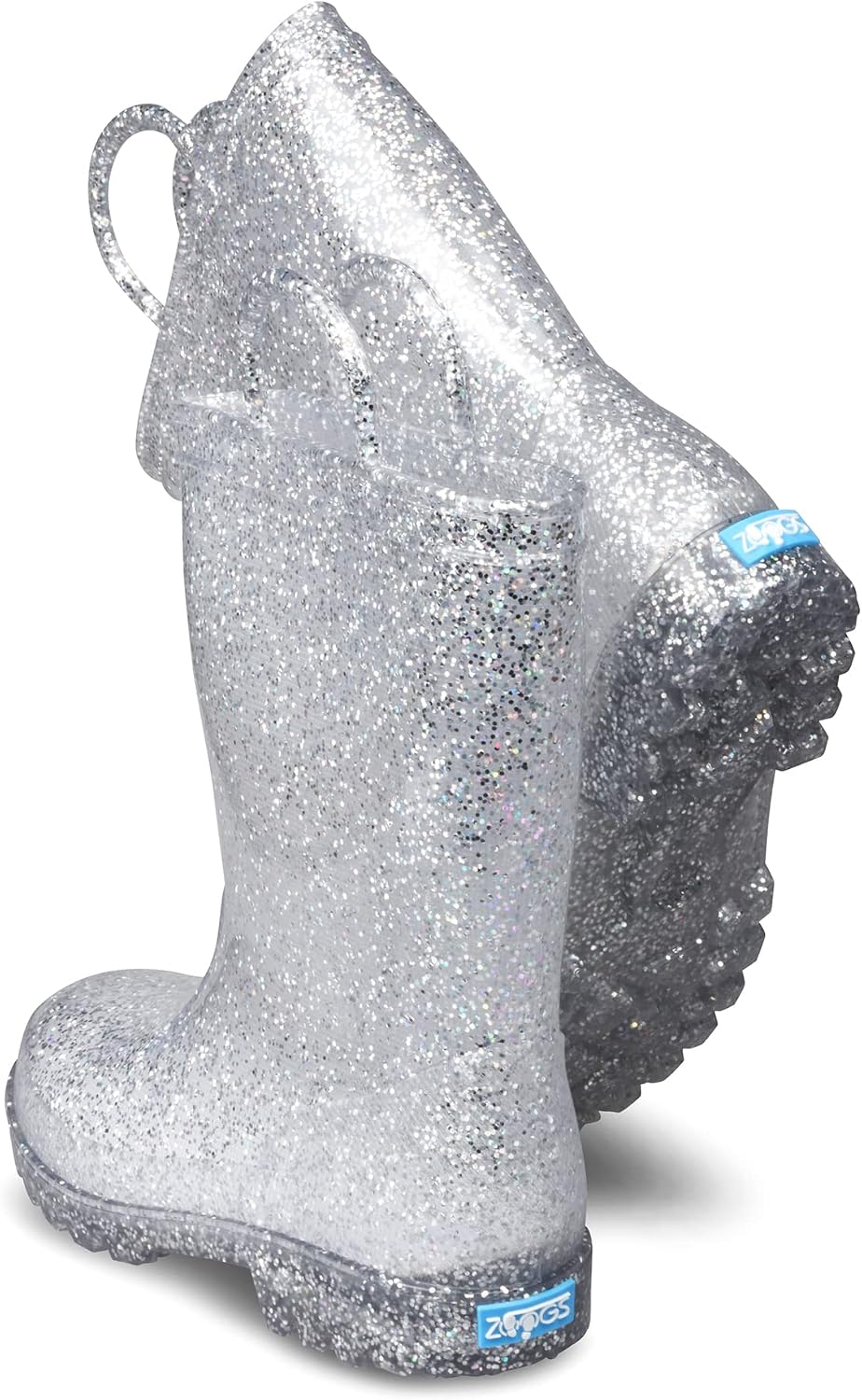 ZOOGS Kids Glitter Rain Boots for Girls and Toddlers