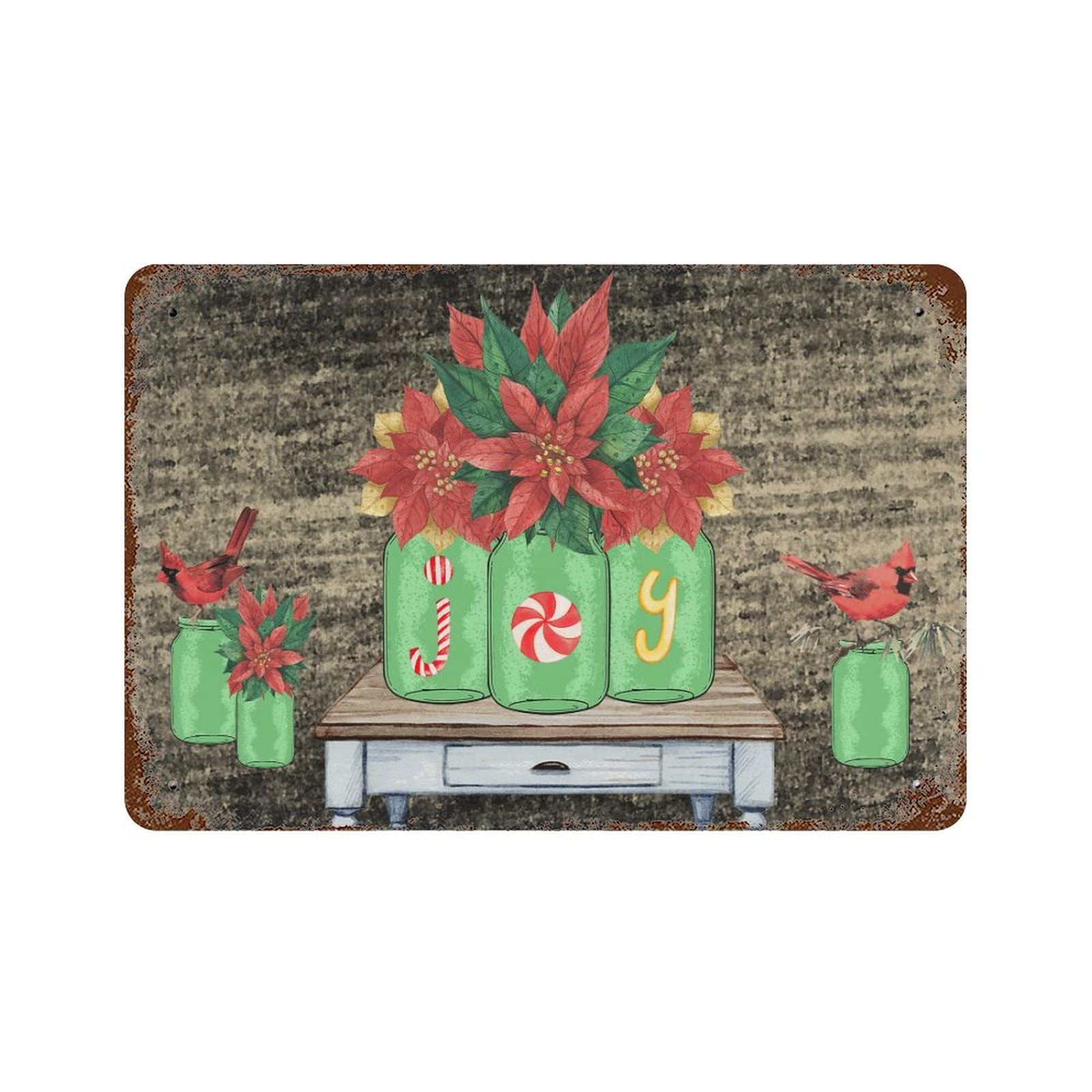 Panneau Christmas Flower Joy bonhomme de neige idée cadeau originale