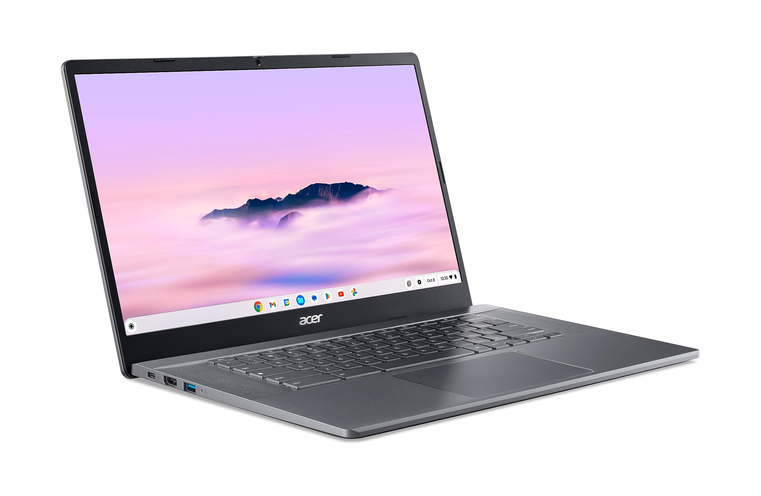 acer Chromebook Plus 515 (CB515-2H-EU5) laptop, Google ChromeOS Core, wyświetlacz FHD IPS 15,6", Intel Core i3-1215U, 8 GB RAM, 128 GB SSD, karta graficzna Intel UHD, szary