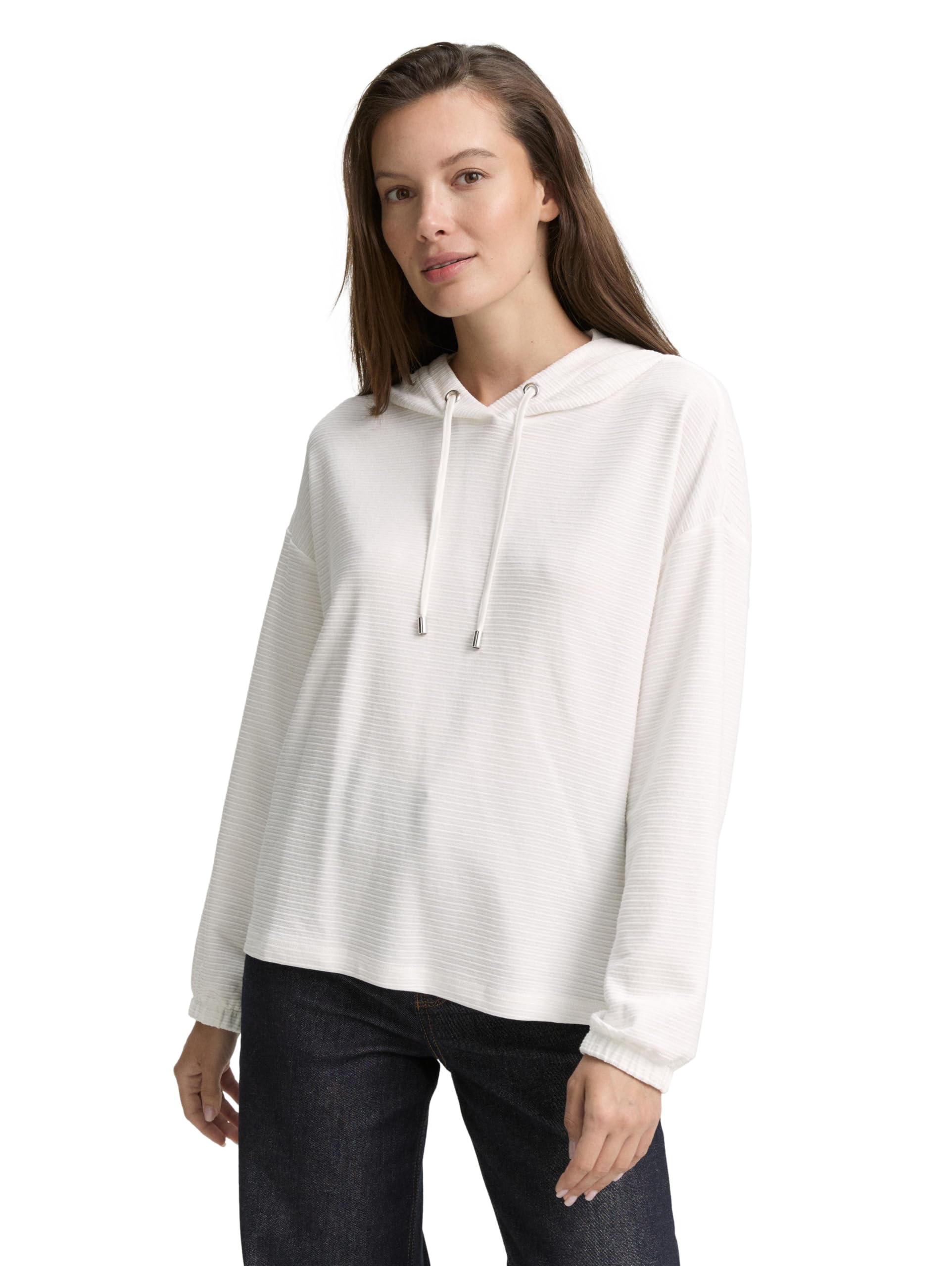 TOM TAILOR Damen Langarmshirt mit Kapuze