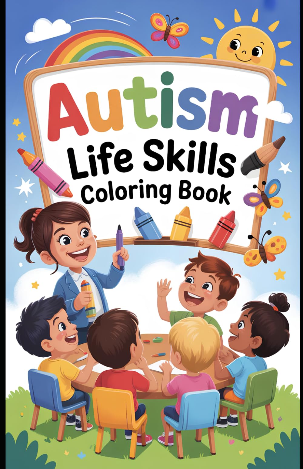 Autism Life Skills Coloring Book: Fun, Structured Activities to Teach Daily Routines, Social Skills, and Independence | Essential Everyday Skills Practice for Children with Autism