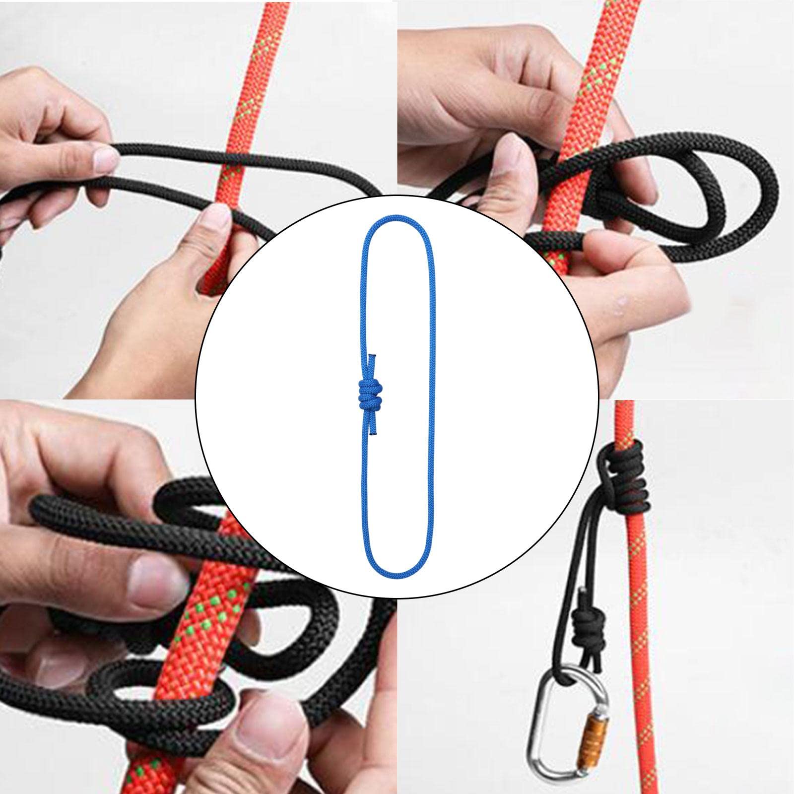 MagiDeal Cavo Multiuso Prusik, Cordino Intrecciato, Corda Resistente all'Usura, Corda per Corda per Arrampicata, Arboricoltore, Escursionismo all'aperto