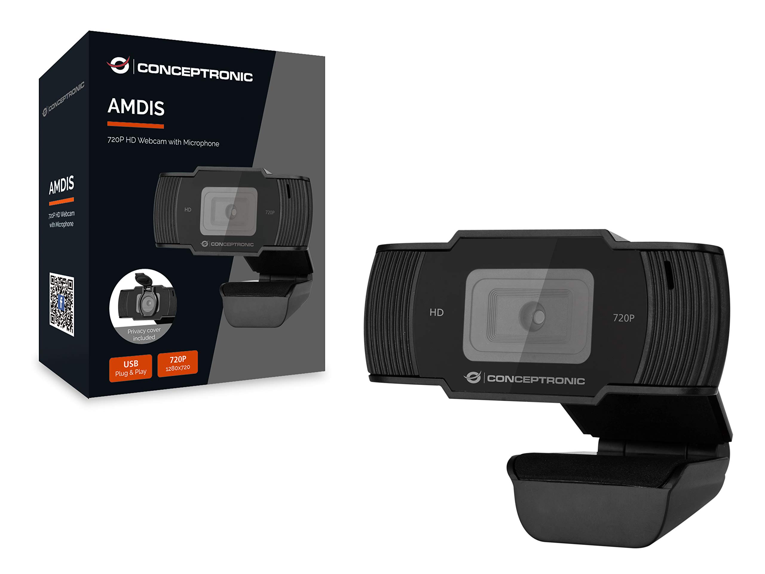 Amdis Camara Webcam Conceptronic 1080p Usb Conceptronic Webcam