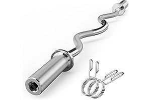 Olympic EZ Curl Barbell Bar for Professional Weightlifting