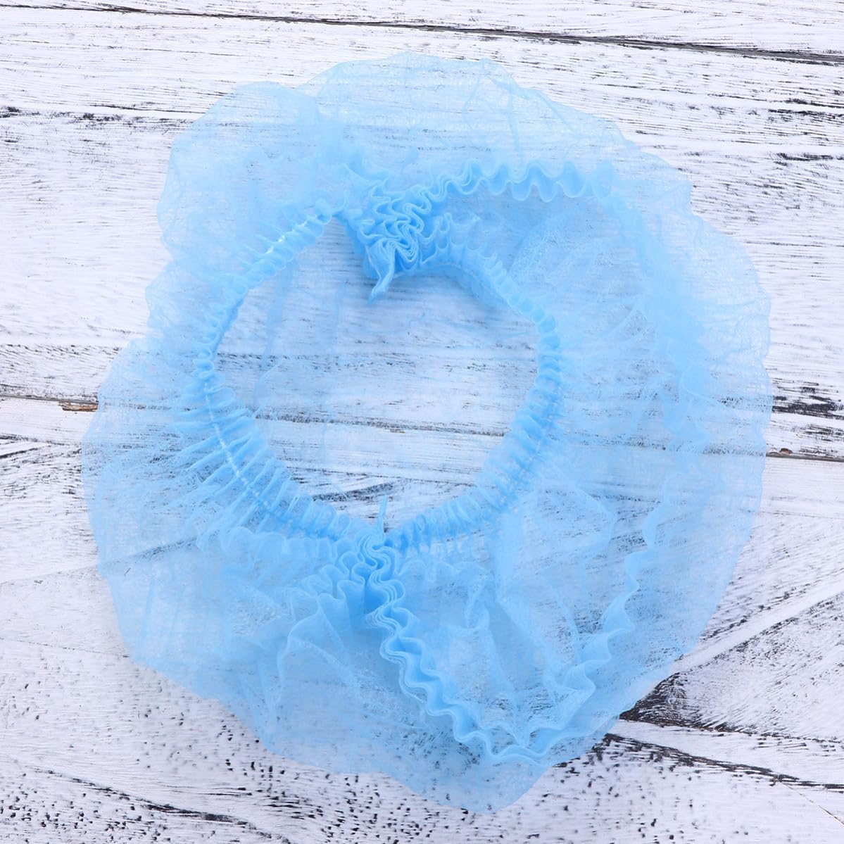 ARTIBETTER 100pcs Disposable Non-woven Caps, Breathable Foldable Hair Cover