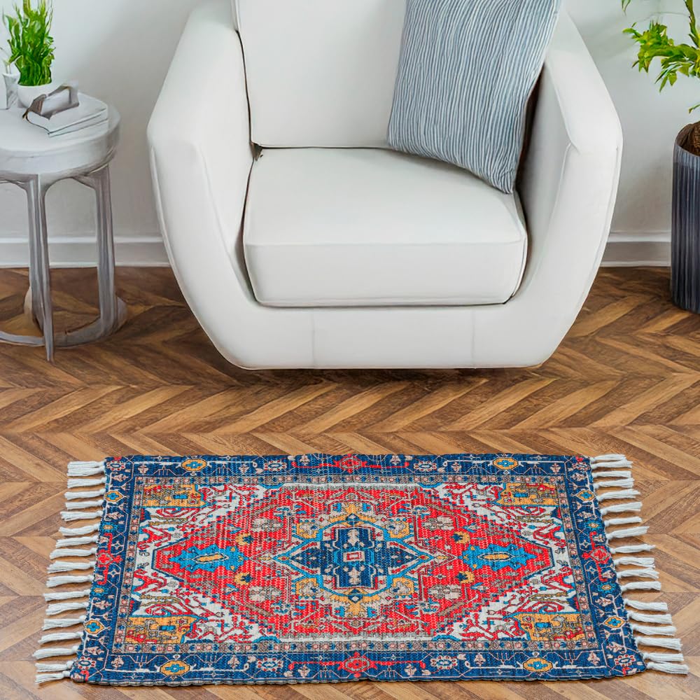 Handmade Printed Rug - Washable & Sustainable -19 Handmade Printed Rug - Washable & Sustainable -19