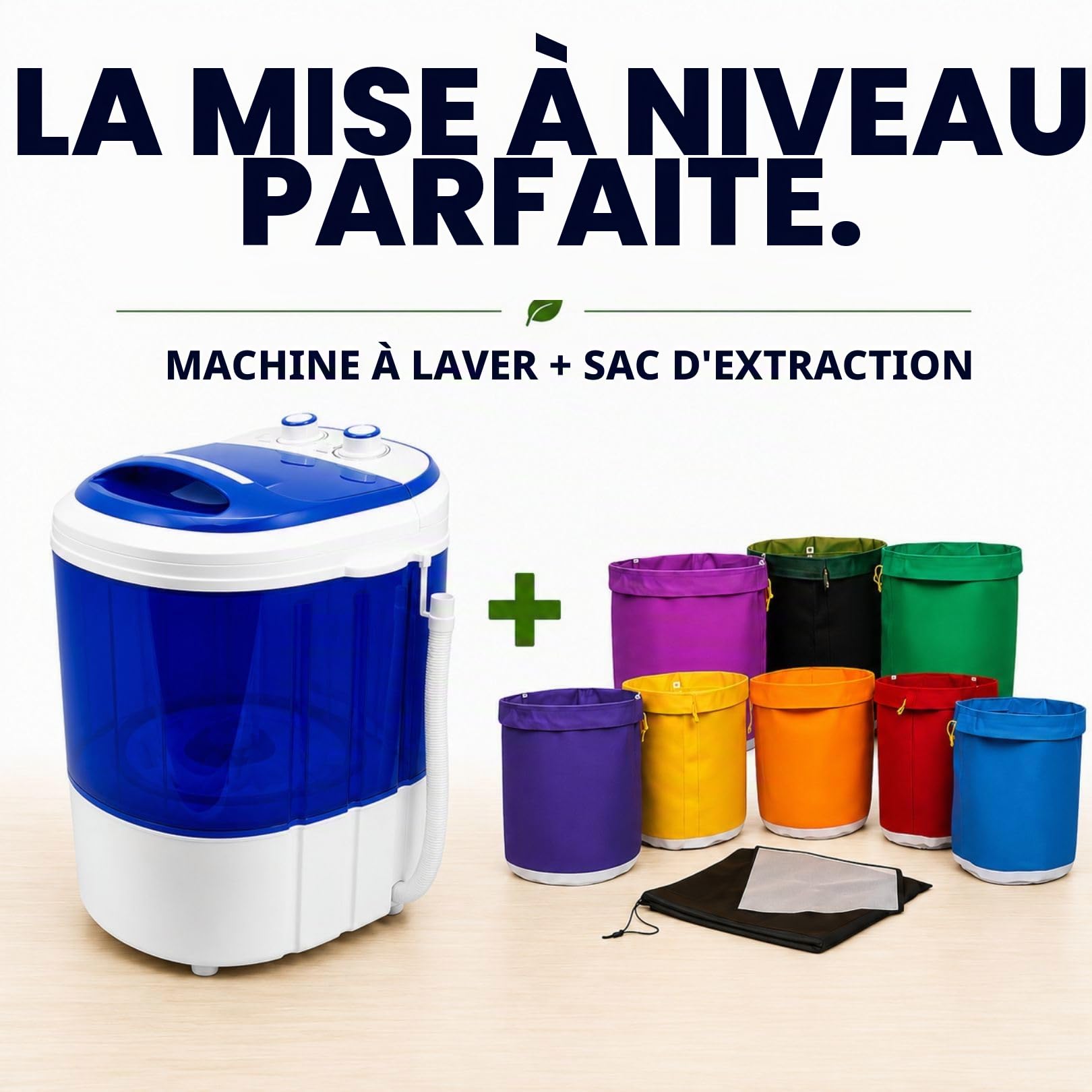 Weedness Machine à laver Icer 20 litres - Résidus de récolte Ice-o-Lator Bubble Séchage, culture, intérieur et extérieur Transformation Hash Bubble Bag