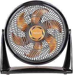 Circulador de Ar 35cm 127V para Ambientes Médios (Preto e Bronze)