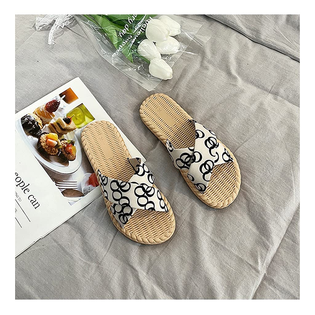 Sandalias con Plataforma para Mujer, Sandalias Informales sin Cordones para Verano, cómodas Sandalias con Punta Abierta para Zapatos de Playa de Verano, Zapatillas sin Cordones para Interiores y