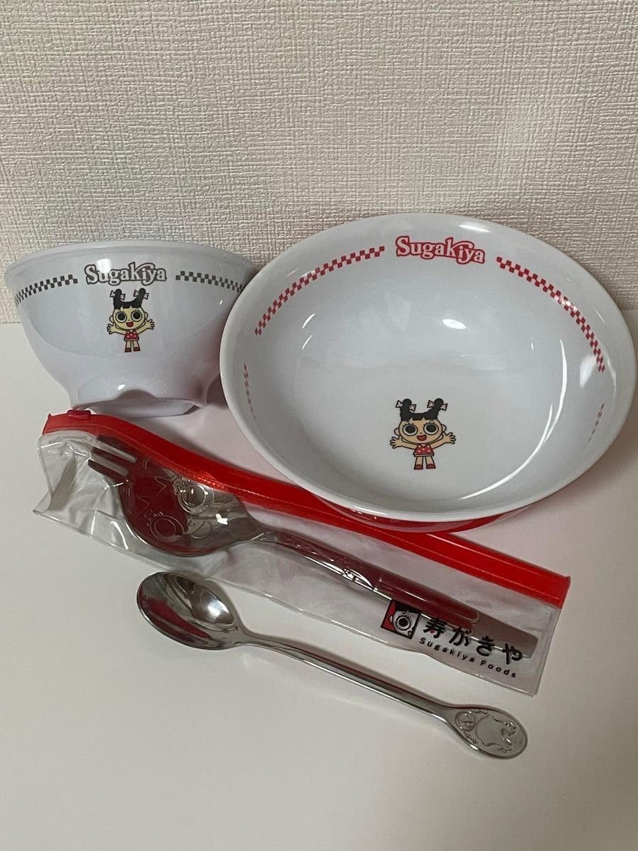 スガキヤ　どんぶり　スプーン 丼＆ラーメンフォークセット | スガキコシステムズ株式会社
