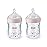 NUK Simply Natural Baby Bottle with SafeTemp, 5 oz, 2 Pack, Pink Hearts
