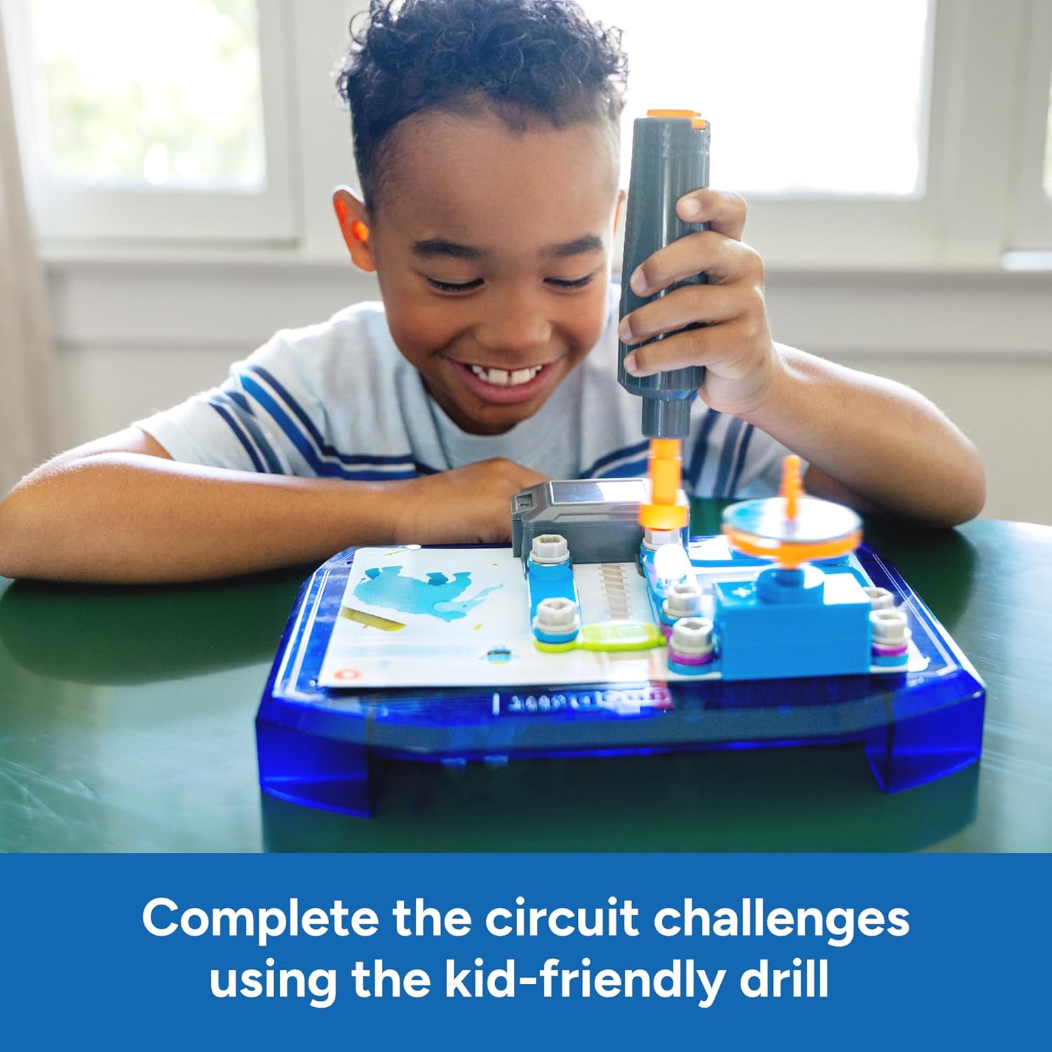 Educational Insights Design & Drill Adventure Circuits - STEM Toy for Kids Ages 5+, Science Kits and Circuit Board for Kids