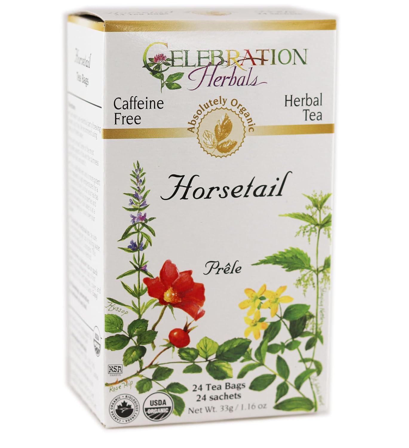 CELEBRATION HERBALS Horsetail Tea Organic 24 Bag, 1.16 0z
