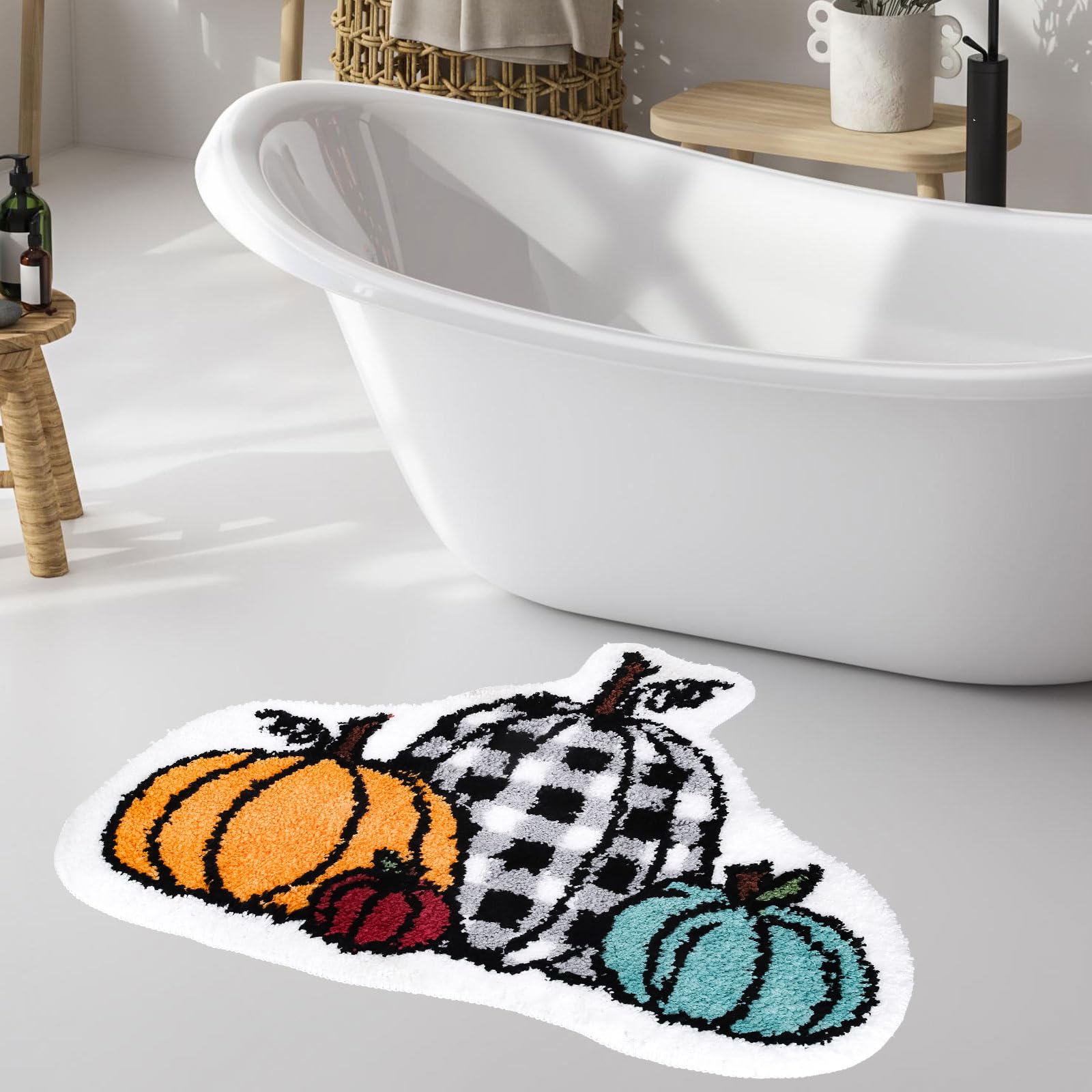 Tapis de sol pour l'automne touffeté et absorbant pour douche