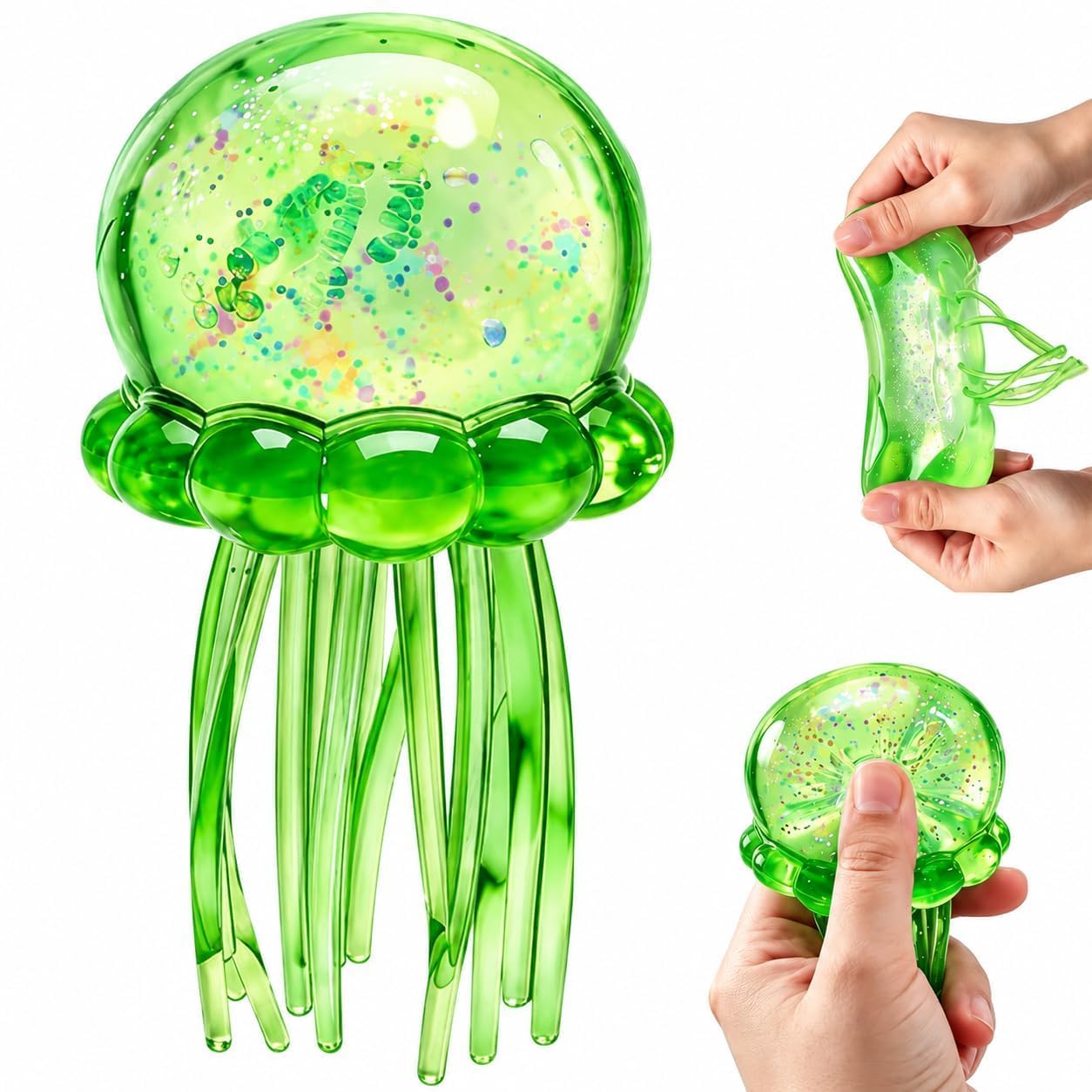Jellyfish Squishy Toy - Stress Relief Fidget -2 Jellyfish Squishy Toy - Stress Relief Fidget -2