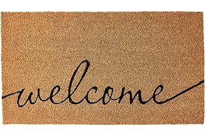 Funny Welcome Mat Outdoor: KANKUN Coco Coir Door Mat