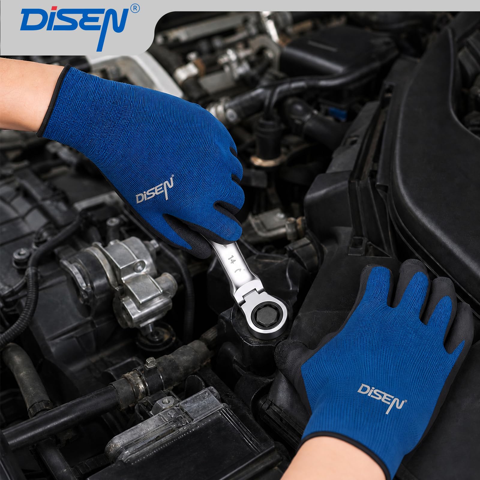 DISEN 34 Piece Ratcheting Wrench Set - Magnetic Pickup -6