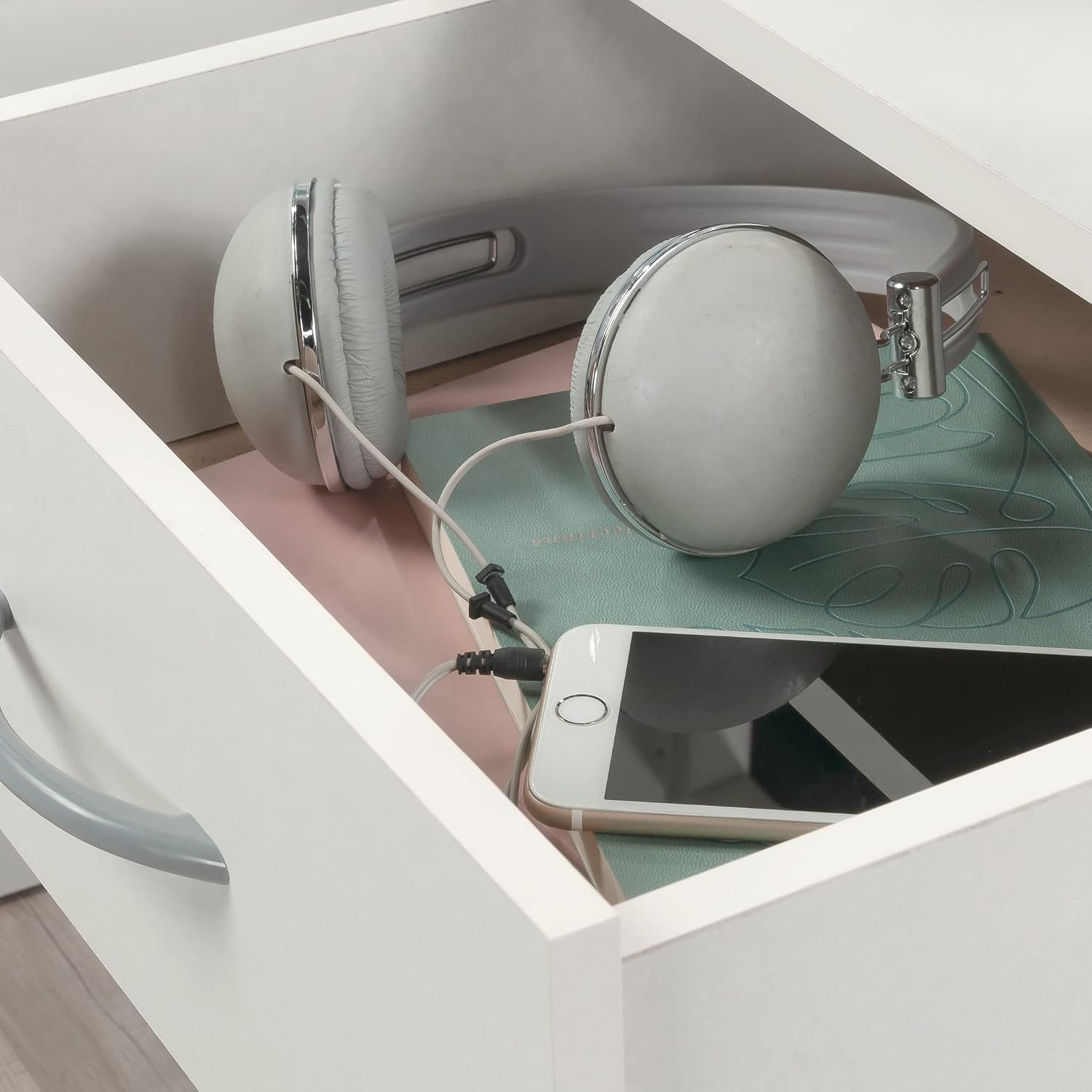 Sauder Beginnings Night Stand, Soft White finish