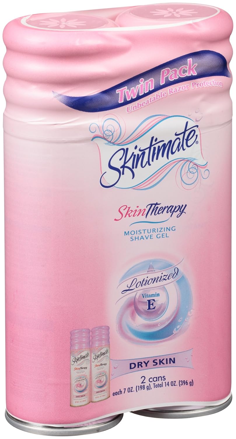 Skintimate DrySkin Shave Gel for Women 7 oz 2pk
