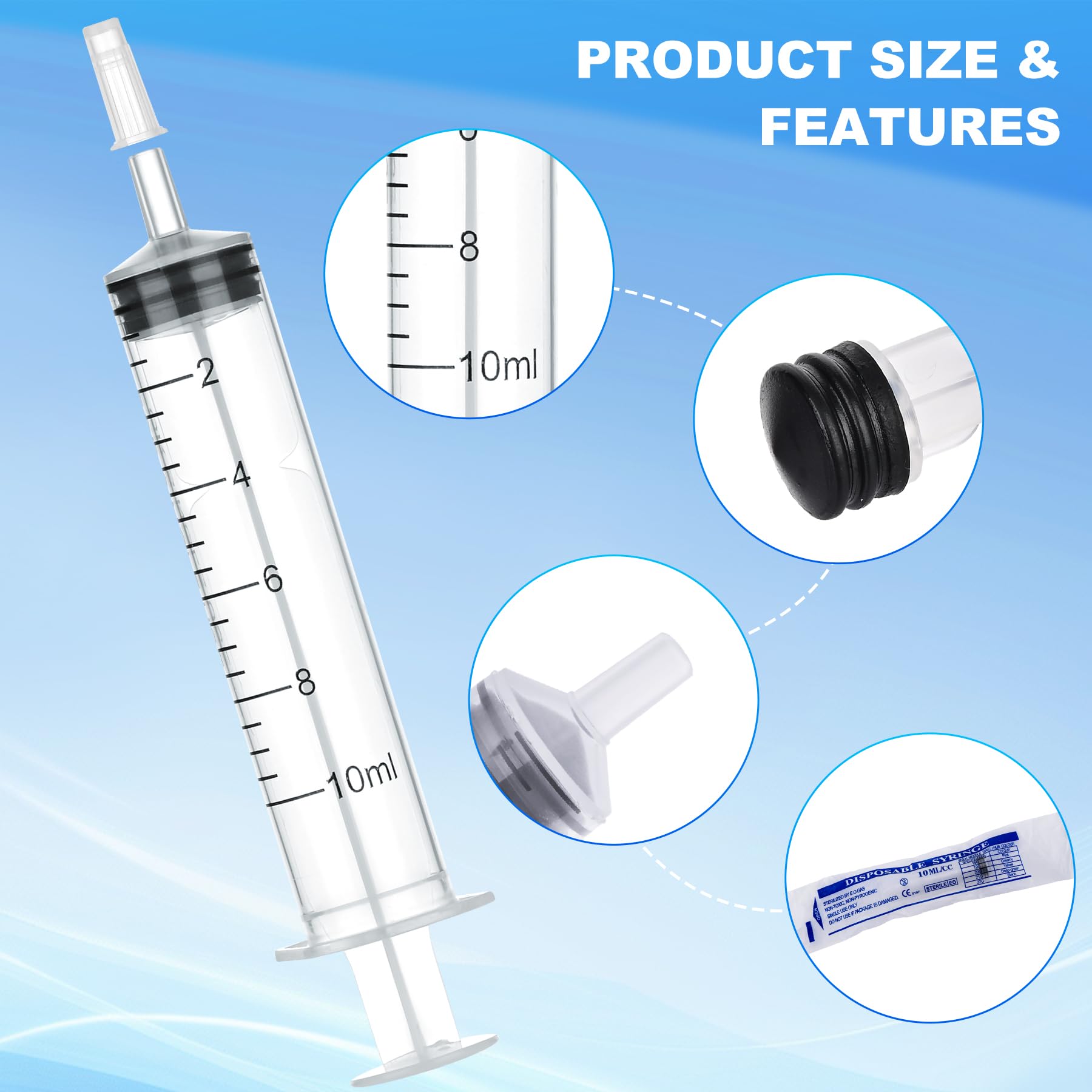 10ml Syringes Without Needles, 10-Pack — Amazon image 4
