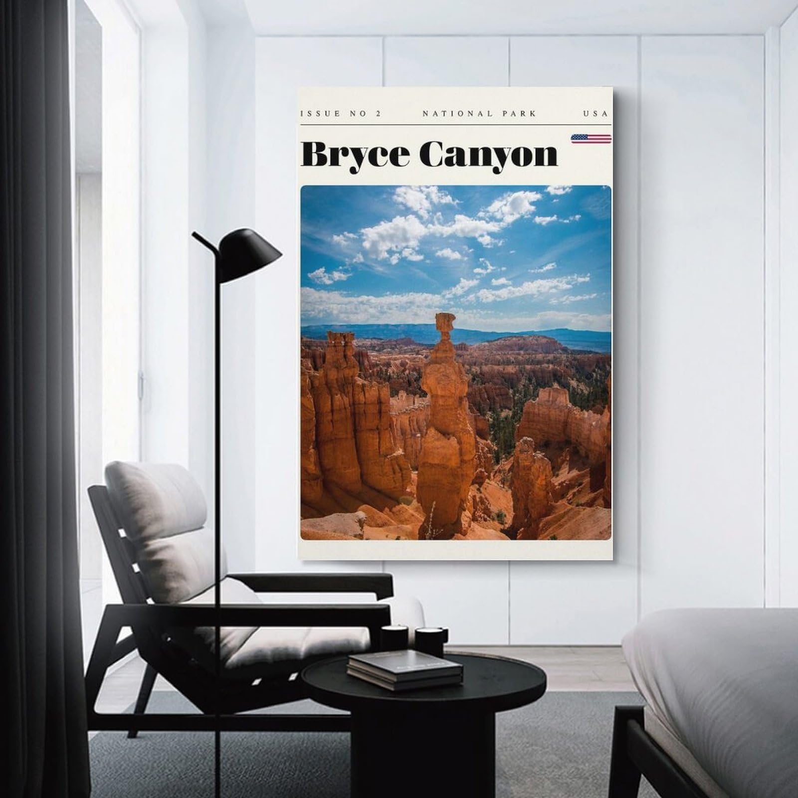 Junmoney Unframe-Style-21 Bryce Canyon National Park Travel Art Wall Picture Print 24X36inch(60X90cm), For Hallway, Lounge Or Guest Room, Gift Idea For Housewarming And Birthdays