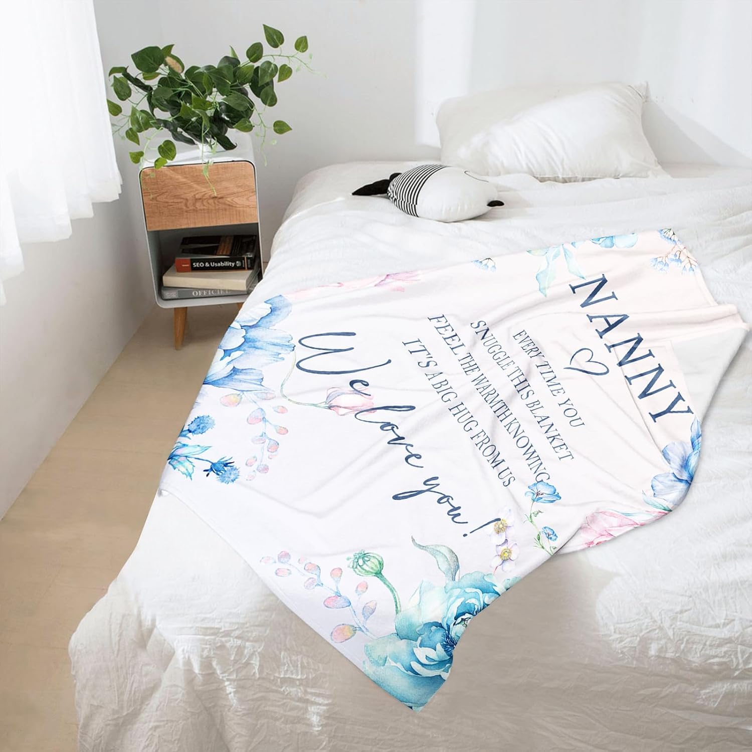 Nanny Gifts, Nanny Gifts for Grandma, Blanket for Nanny 50" x 60", Nanny Gifts for Mother's Day, Nanny Gifts from Grandkids, Gifts for Nanny, Nanny Gifts Ideas for Birthday Christmas - Image 4